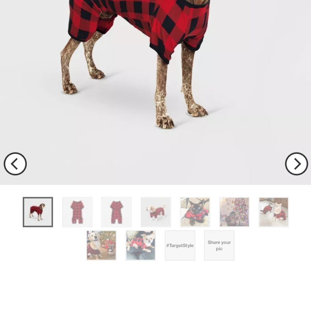 Buffalo Plaid Dog Pajamas